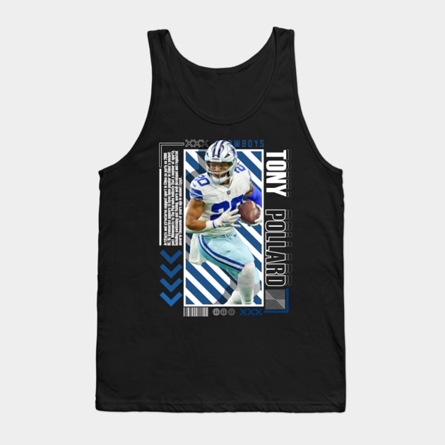 Tony Pollard Paper Poster Version 10 Tank Top by art.Hamdan